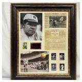 Framed Babe Ruth Memorabilia Collage with Replica