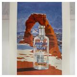 Signed and Numbered Absolut Vodka Statehood Utah M