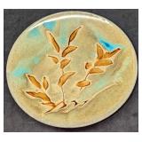 Vintage Pottery 10' Decorative Glazed Plate