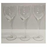 3 9' Glass Wine Glasses