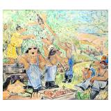 S&N Ivan Clarke 'Harvest Hounds' Medium Giclée