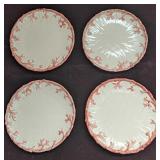 4 Vintage Retired Fitz & Floyd Oceana Salad Plates