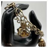 Vermeil Gold Plated Sterling Ornate Filigree Brace
