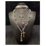 5pc Silver Gothic Themed Lot