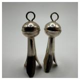 Squash Blossom Style Silver Earrings M67