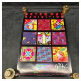 Peter Max Exhibition 1998 Tie Collection Lithograp