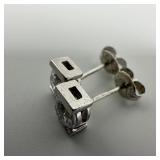 CZ 925 Sterling Silver Earrings AB1