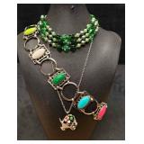 3pc Colorful Rainbow Bead and Jewelry Lot