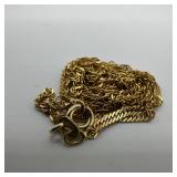 585 Italy 14K Gold Herringbone Twist Style Chain 1