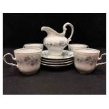 9pc Vintage Johann Haviland Blue Garland Tea Set