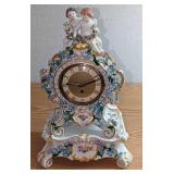 "F62" Vintage Meissen Mantel Porcelain Clock With