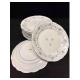 10pc Vintage Johann Haviland Blue Garland Dinner P