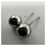 JCM 925 Silver Stud Ball Classic Earrings AB2