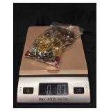 8.3 OZ of Randomly Assorted Warm Tone Beads and Ch