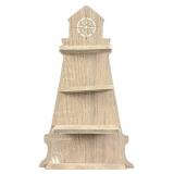 Vintage Wooden Lighthouse Hanging Trinket Shelves