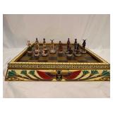 Deluxe Hand Painted Ancient Egypt Revival Chess Se