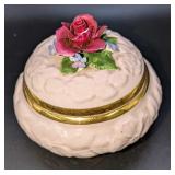 Vintage Radnor Bone China Trinket Bowl With Flower