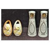 Vintage Easter Basket & Grace Prayers Salt & Peppe