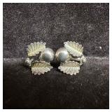 Unique Antique Ball Double Leaf Grecian Style Ster
