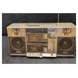 80s Emerson CTR 949 Boombox Dual Cassette Tape Pla