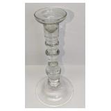 Vintage Clear Glass 10" Candlestick Holder B