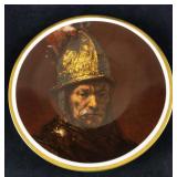 Heinrich Collectable Plate Man W The Gold Helmet