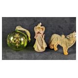 3 Woman Wolf Birthstone Hanging Ornaments