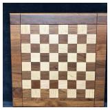 Levenger Wooden Chess Board Walnut and Maple Venee