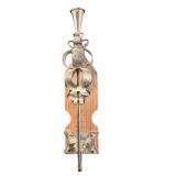 Vintage Rustic Metal & Wood Spanish Wall Sconce
