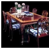 Karges Dining Set With 6 Chairs and Leaves