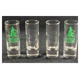 Four Shooter Shot Glasses Blank & McGuire's Irish