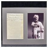 Jon Silkin Signed Album Page British Poet