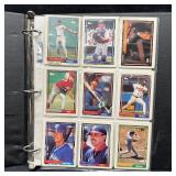 90s Topps Baseball Card Binder Lot With Duplicates