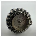 Heno 17 Jewels Marcasite Swiss-made Watch Silver M