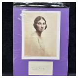 Margaret Kennedy Signed Autograph Display With Por