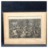 Framed 19th Century Style Last Day of the Sale Eng