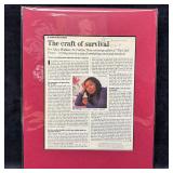 Alice Walker Author Color Purple Signed Magazine I