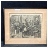 Victorian Style Print Shop Interior Genre Scene Fr