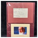 W. D. Snodgrass American Poet Signed Album Page