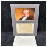 Elisha Dyer Signed Autograph Rhode Island Governor