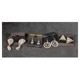 Earrings Silver Colored Pairs of Earrings