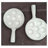 2 Cordon Bleu BIA Escargot Plates With 6 Wells