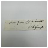 William Buell Sprague Clipped US Declaration Indep