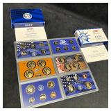 2008 US Mint Proof Set Lot With State Quarters And