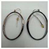 RLM Studio 925 Sterling Modernist Oval Dangle Earr