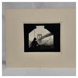 Arthur Cohen Bridge Silhouette Pencil Signed Etchi