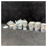 Royal Tettau Chateau Blue Porcelain Drinkware Tea