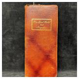 Brown Genuine Leather War Bond Wallet and Register