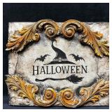 Michelle Butler Designs Halloween Plaque Witch and
