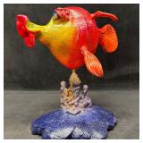 Steven Lee Smeltzer Signed Whimsical Stoneware Tro